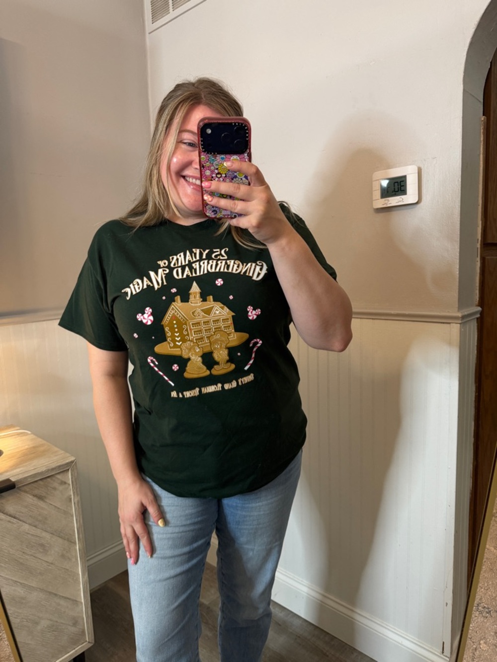 Disney Grand Floridian 25 Year Gingerbread House Tee Size Large